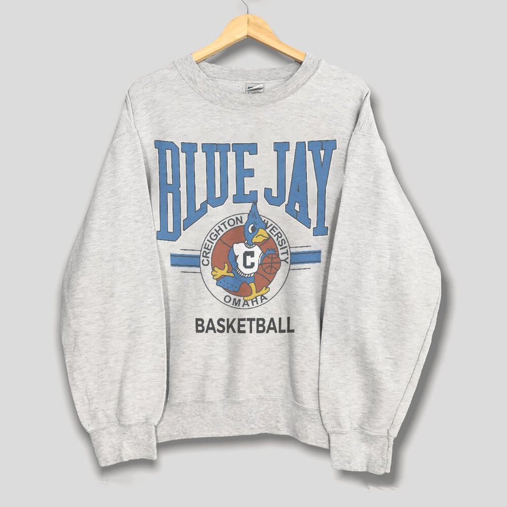 Vintage Creighton Bluejays Basketball Sweatshirt, Creighton University Shirt Tee